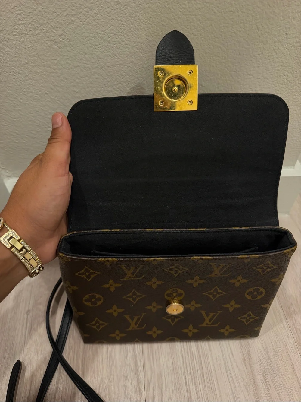 Louis Vuitton Locky BB Monogram Top Handle Bag